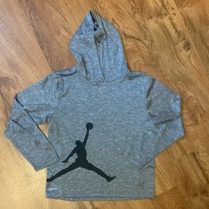 Boys large hooded dri fit tee